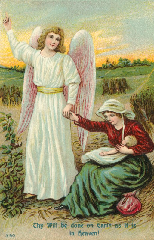 Il Padre Nostro: Sia fatta la tua volontà come in cielo così in terra! (litografia a colori) da European School