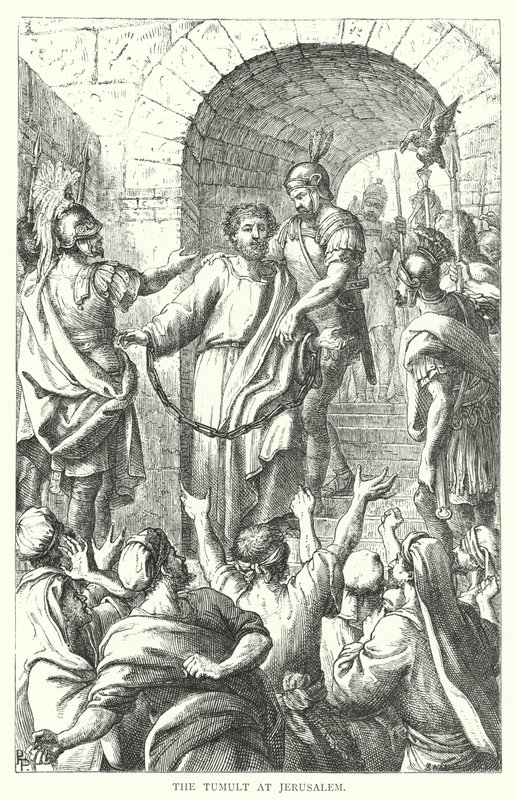 Il tumulto a Gerusalemme (incisione) da European School