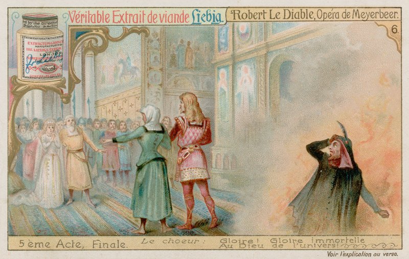 Il matrimonio di Robert e la principessa Isabelle mentre Bertram scende all