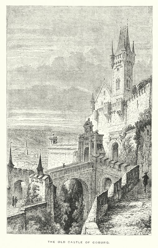 Il vecchio castello di Coburg (incisione) da European School