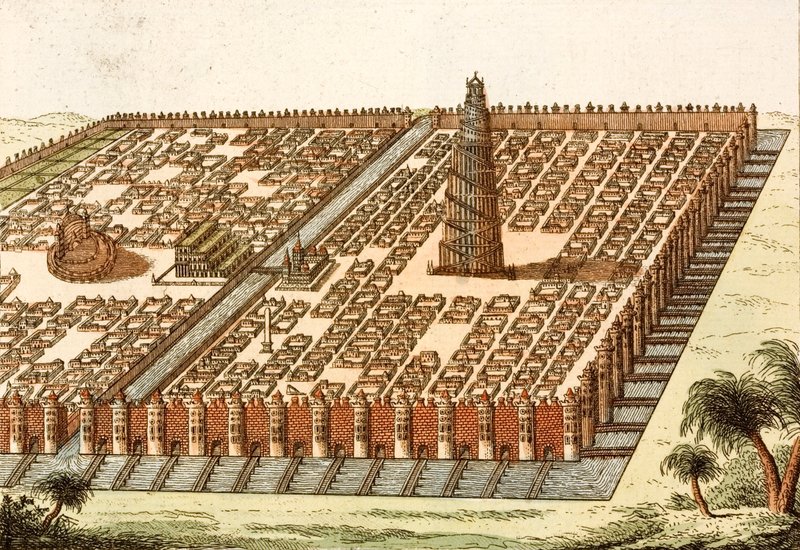 Torre di Babele, Palazzo Reale e Giardini Pensili di Babilonia da European School
