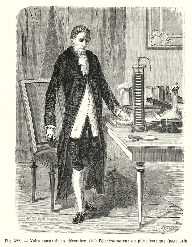 Volta costruisce nel dicembre 1799 l
