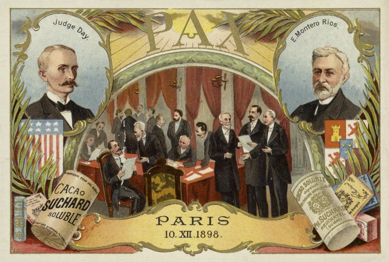 William R. Day e Eugenio Montero Rios, e il Trattato di Parigi che pone fine alla Guerra ispano-americana, 10 dicembre 1898 da European School