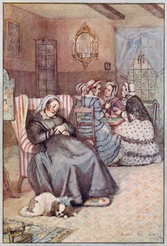 Illustrazione per Cranford di Mrs Gaskell da Evelyn Paul