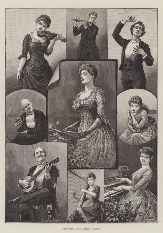Esecutori a un concerto amatoriale da Everard Hopkins