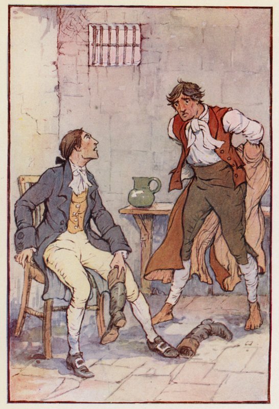 Illustrazione per Una storia di due città di Charles Dickens da F. M. B. Blaikie