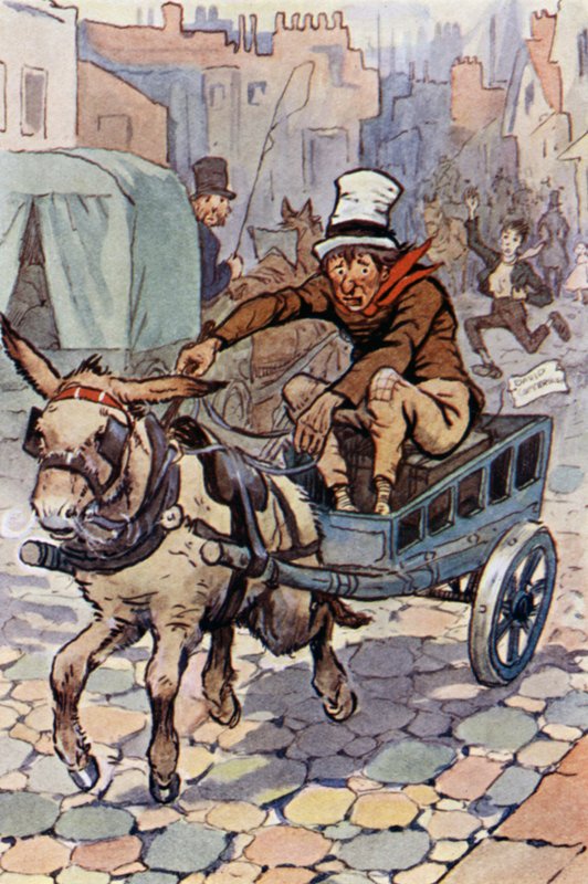 Illustrazione per David Copperfield (litografia a colori) da F. M. B. Blaikie