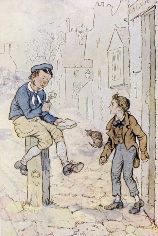 Illustrazione per Oliver Twist da F. M. B. Blaikie