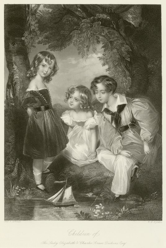 Figli della Signora Elizabeth e Charles Scrase Dickens da Fanny Corbaux