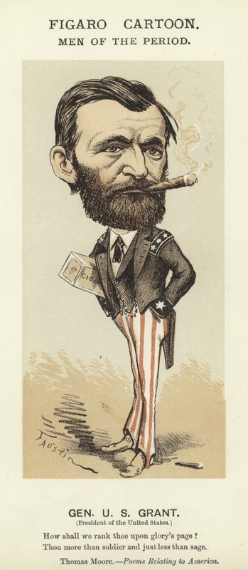 Caricatura di Ulysses S Grant da Faustin