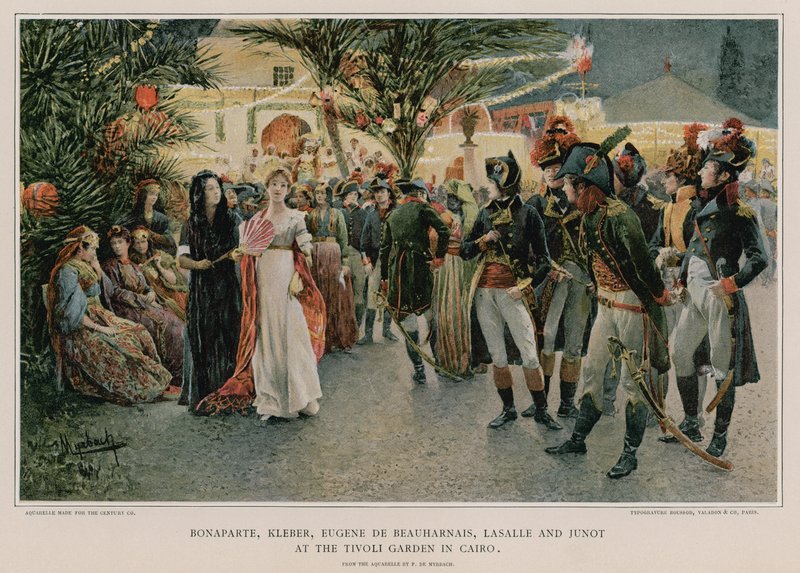 Riunione al Giardino Tivoli al Cairo da Felicien baron de Myrbach Rheinfeld