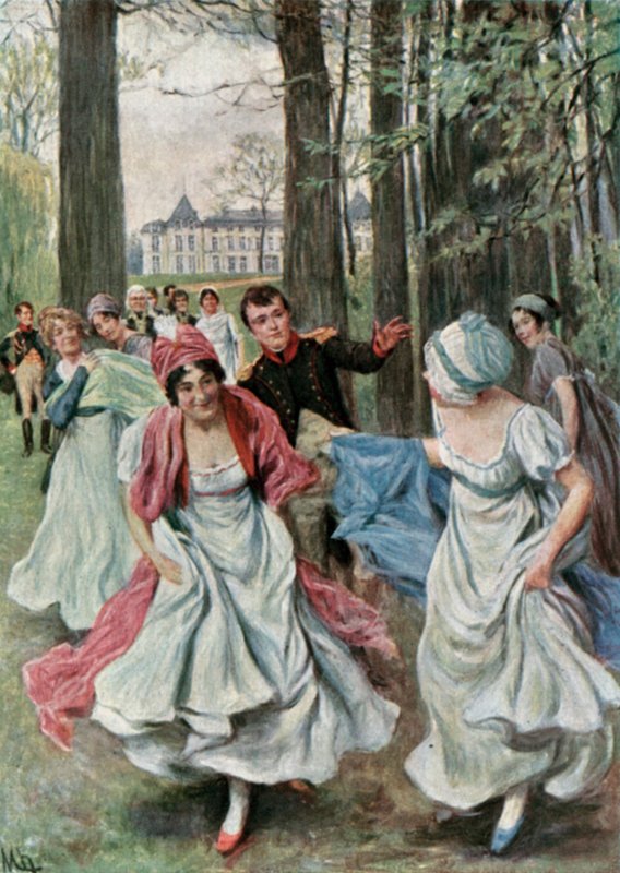 Nel parco di Malmaison durante il Consolato da Felicien baron de Myrbach Rheinfeld