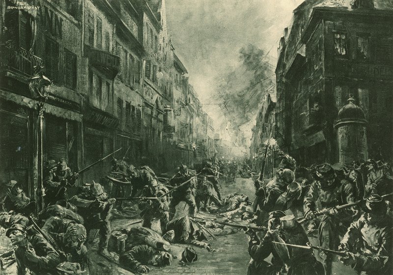 Battaglia notturna a Mulhausen da Felix Schwormstadt