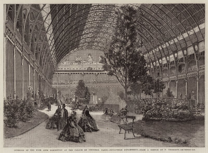Interno della Mostra delle Belle Arti al Palazzo dell
