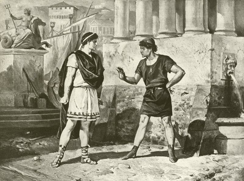 La commedia degli errori. Atto I, Scena II (incisione) da Felix Octavius Carr Darley