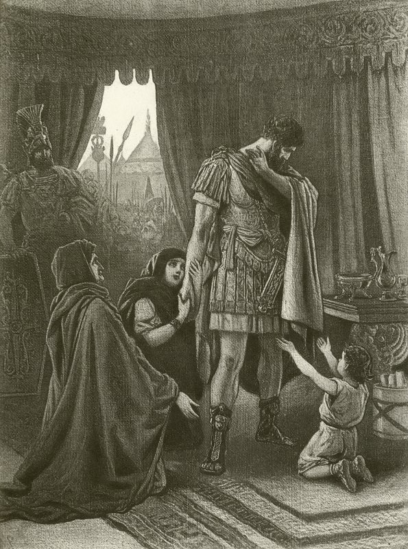 Coriolano. Atto V, Scena III da Felix Octavius Carr Darley