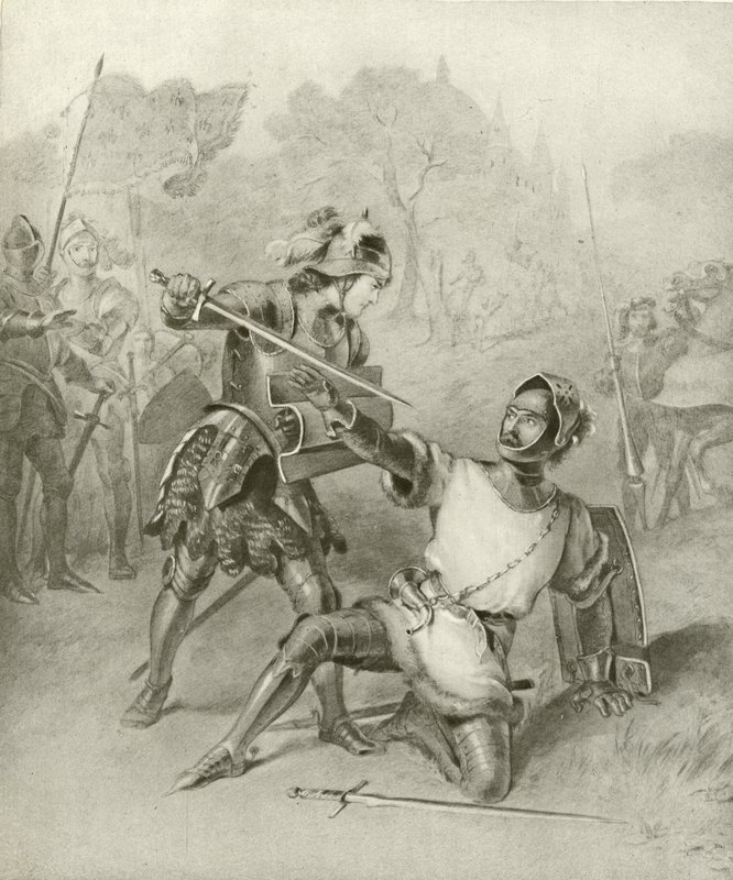 Prima Parte di Enrico VI. Atto I, Scena II da Felix Octavius Carr Darley