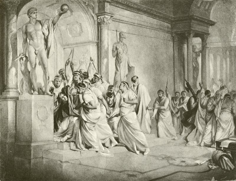 Giulio Cesare. Atto III-Scena I da Felix Octavius Carr Darley