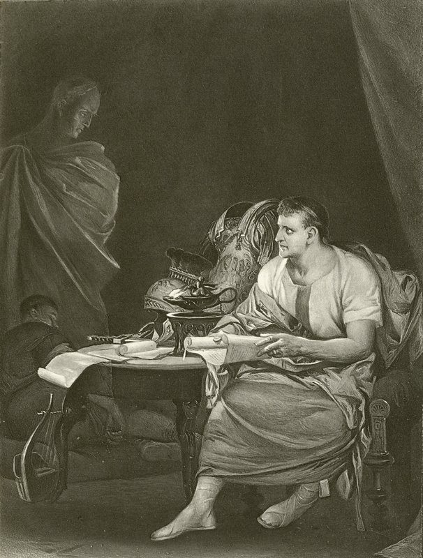 Giulio Cesare. Atto IV, Scena III da Felix Octavius Carr Darley