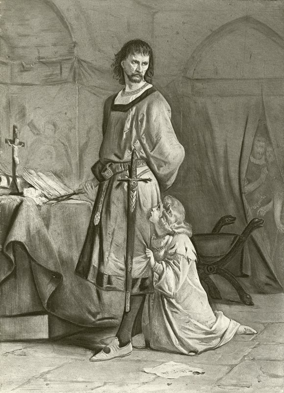 Re Giovanni. Atto IV, Scena I (incisione) da Felix Octavius Carr Darley
