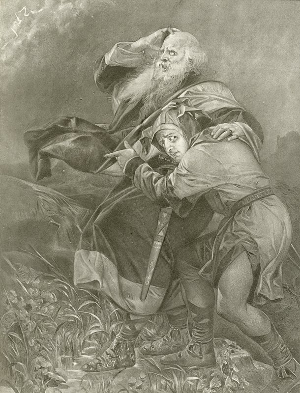 Re Lear. Atto III, Scena II da Felix Octavius Carr Darley