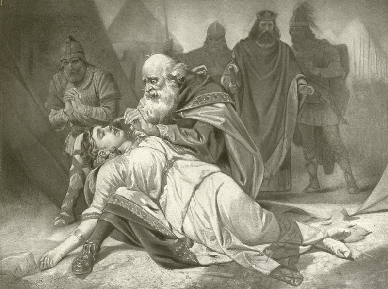 Re Lear. Atto V, Scena III da Felix Octavius Carr Darley