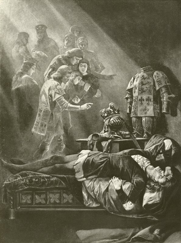 Re Riccardo III. Atto V, Scena III da Felix Octavius Carr Darley