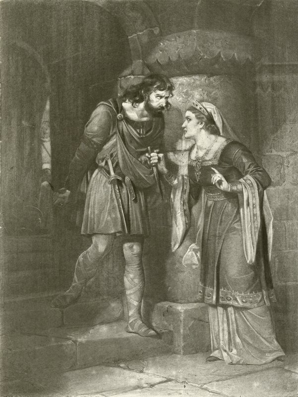 Macbeth. Atto II, Scena II (incisione) da Felix Octavius Carr Darley