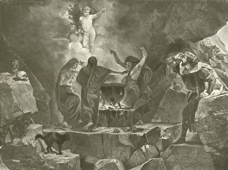 Macbeth. Atto IV, Scena I da Felix Octavius Carr Darley