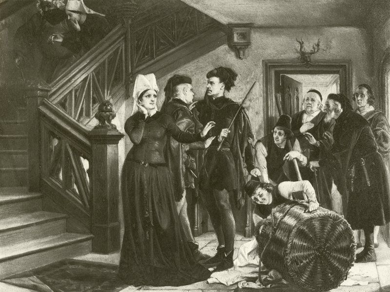 Le allegre comari di Windsor. Atto IV-Scena II da Felix Octavius Carr Darley