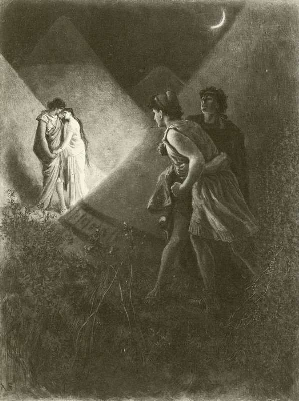 Troilo e Cressida. Atto V-Scena II (incisione) da Felix Octavius Carr Darley