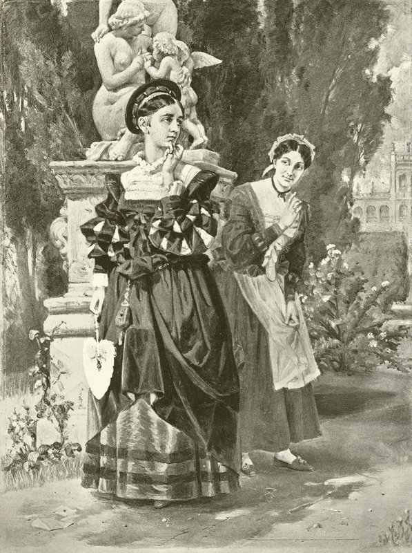 Due gentiluomini di Verona. Atto I, Scena II da Felix Octavius Carr Darley
