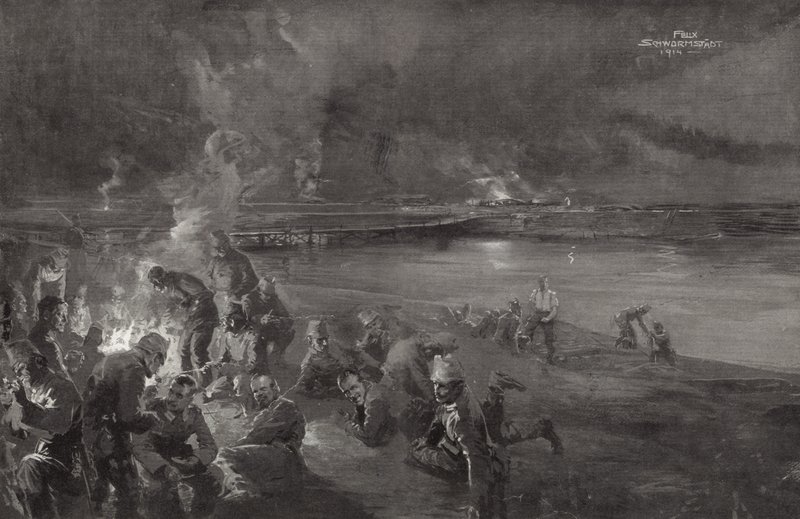 Tedeschi in guardia al fiume Mosa da Felix Schwormstadt