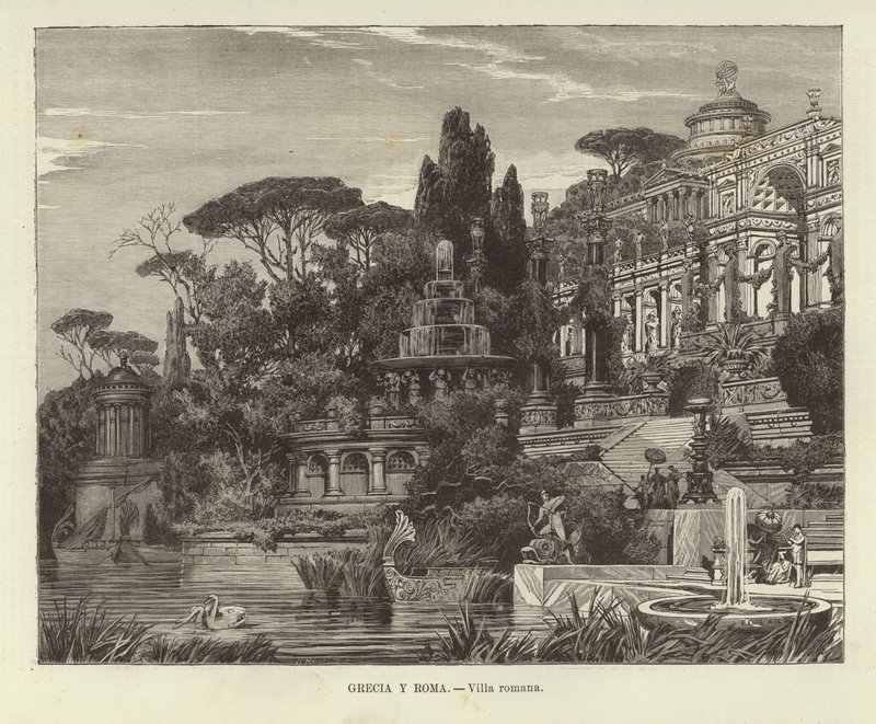 Grecia e Roma - Villa romana da Ferdinand Knab