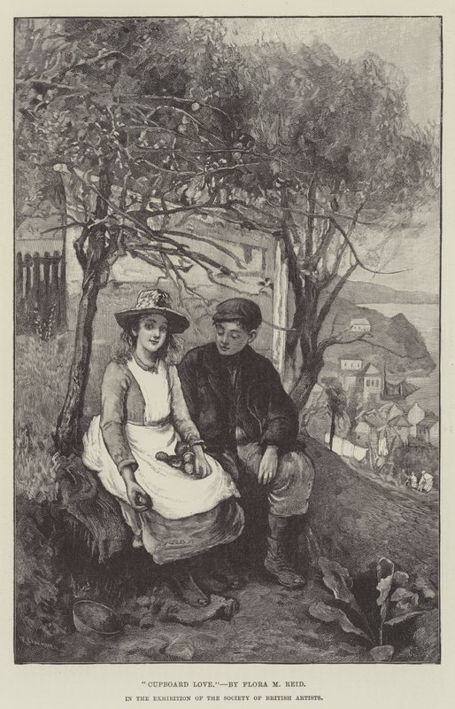 Amore di Dispensa, nella Mostra della Society of British Artists da Flora Macdonald Reid