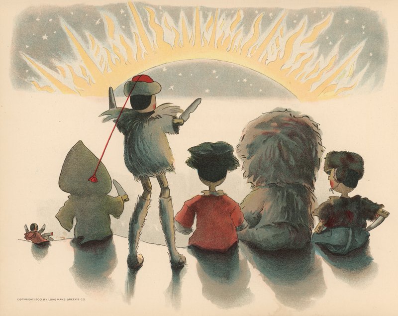 Illustrazione per Le avventure polari di Golliwogg da Florence K. Upton