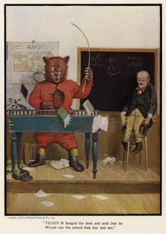 Teddy - B ha sbattuto la scrivania e ha detto che avrebbe gestito la scuola quel giorno e avrebbe visto da Floyd V. Campbell