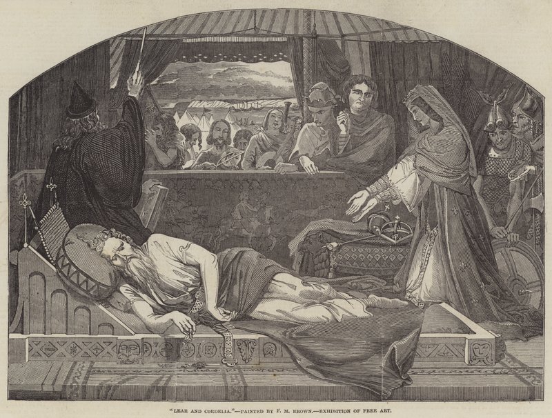 Lear e Cordelia da Ford Madox Brown