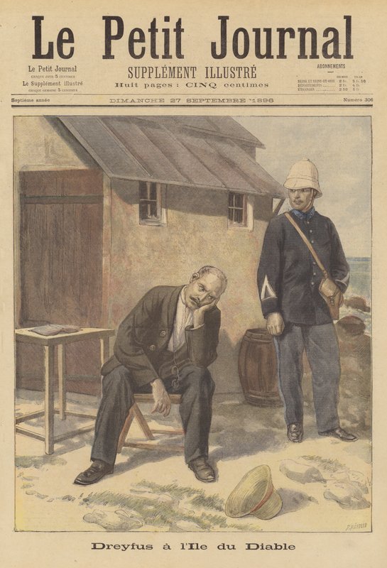 Alfred Dreyfus imprigionato sull