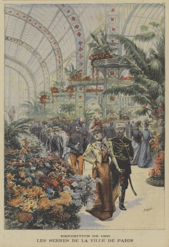 Serre della città di Parigi, Esposizione Universale 1900 da Fortune Louis Meaulle