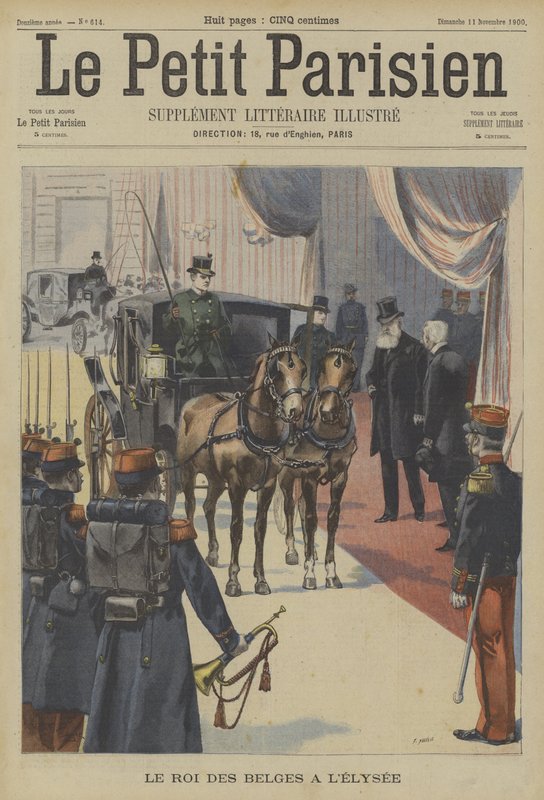 Leopoldo II, re dei belgi, al Palazzo dell