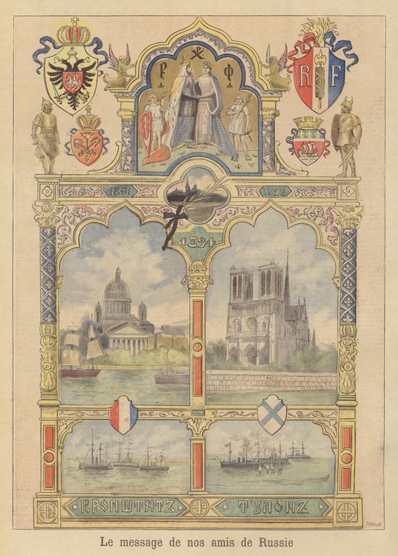 Messaggio di buona volontà dalla città di San Pietroburgo alla Francia da Fortune Louis Meaulle