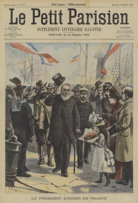 Paul Kruger, ex presidente del Transvaal, arriva in Francia da Fortune Louis Meaulle