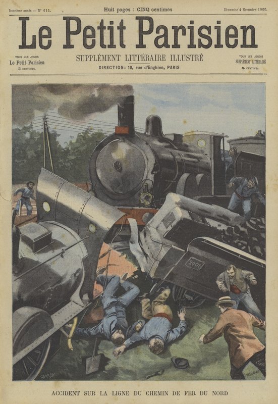 Incidente ferroviario sulla Chemin du Fer du Nord, Francia da Fortune Louis Meaulle