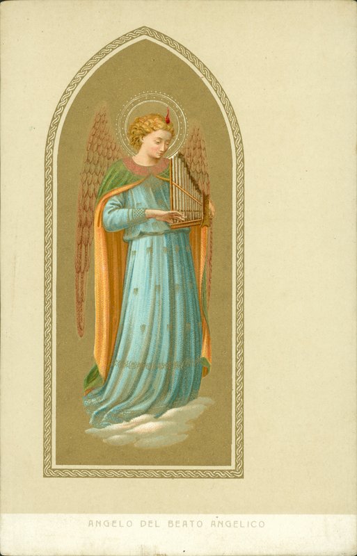 Angelo che suona uno strumento musicale da Fra (after) Angelico