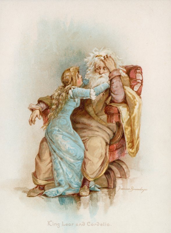 Re Lear e Cordelia di Shakespeare da Frances Brundage