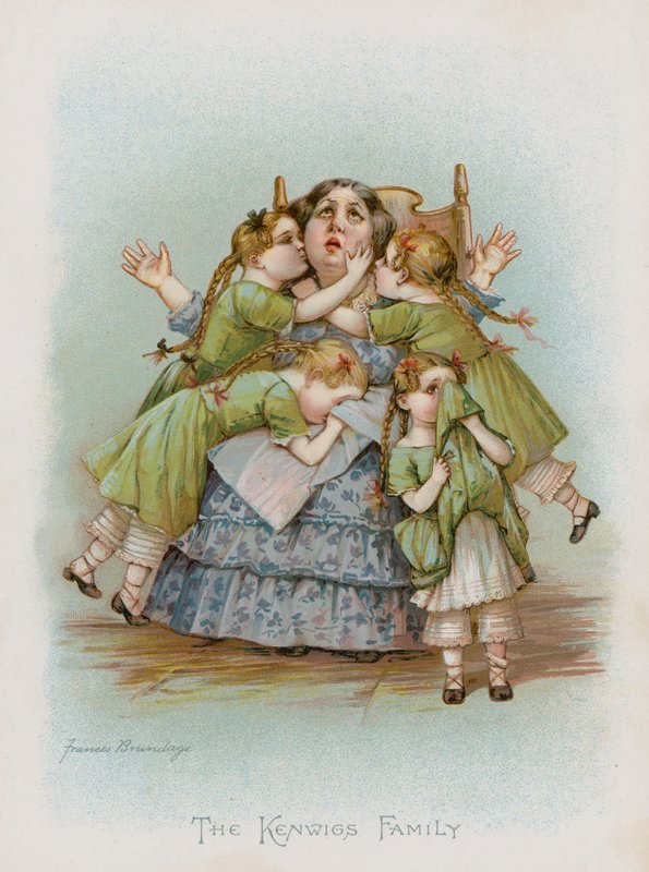 La famiglia Kenwigs (cromolitografia) da Frances Brundage