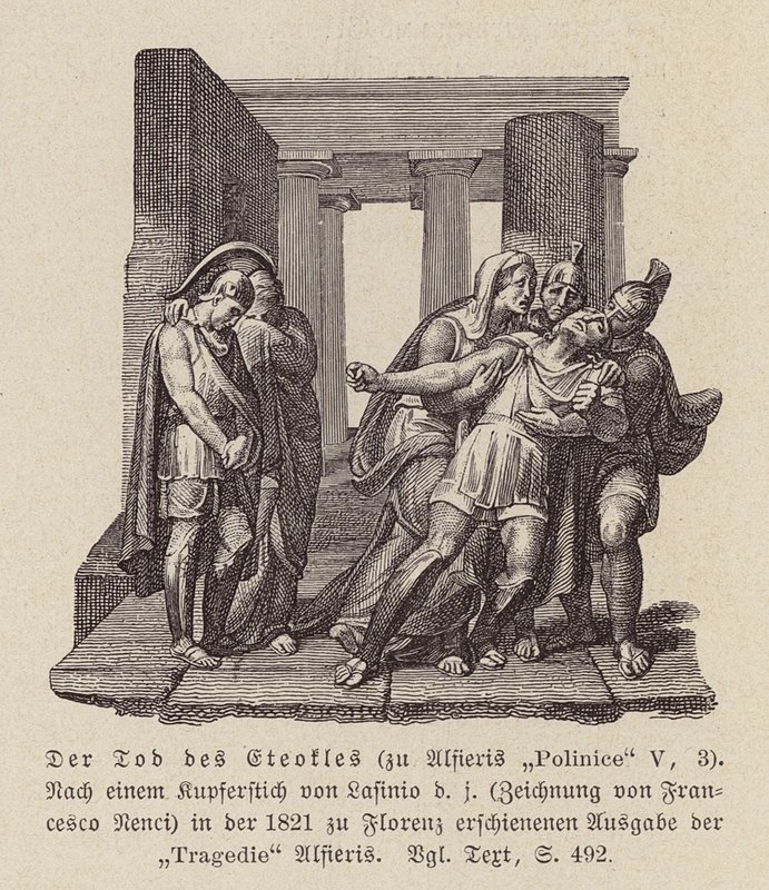 La morte di Eteocle da Francesco Nenci
