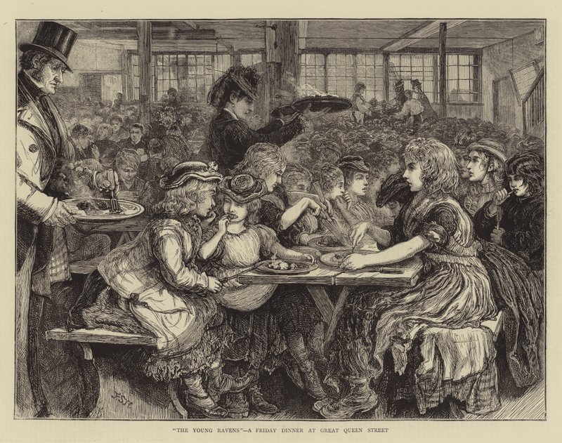 I giovani corvi, una cena del venerdì a Great Queen Street da Francis S. Walker