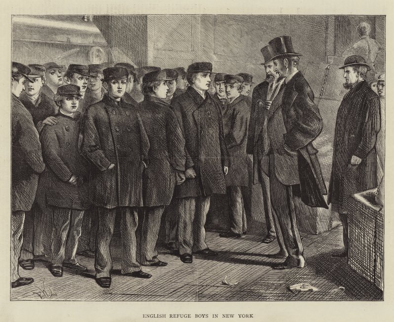Ragazzi rifugiati inglesi a New York da Francis Wilfred Lawson